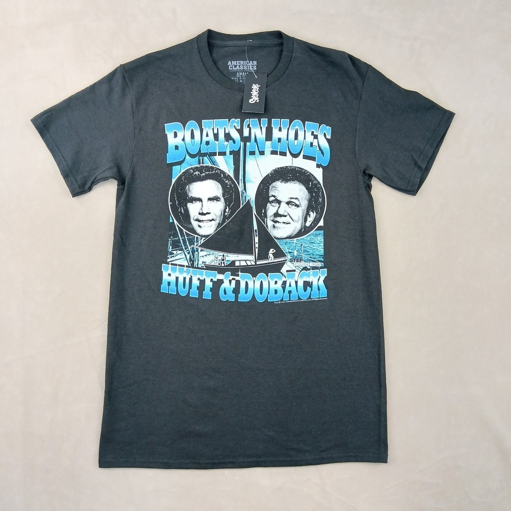 Boats And Hoes Small Mens‎ T Shirt NWT American Classics Step Brothers 18x27